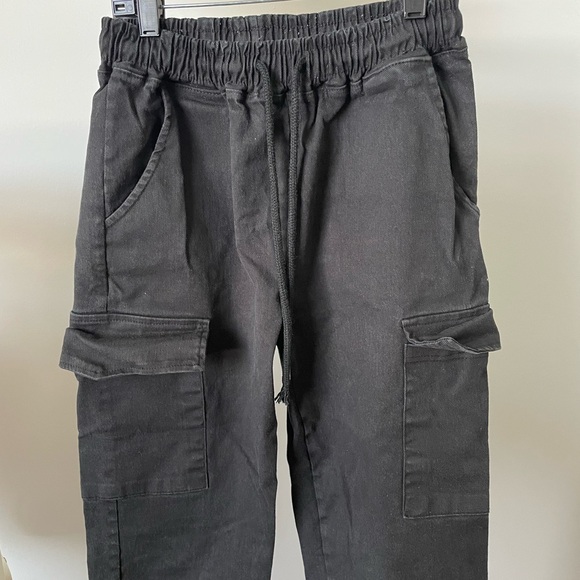 Oak and Fort cargo black pants size small - Picture 2 of 6